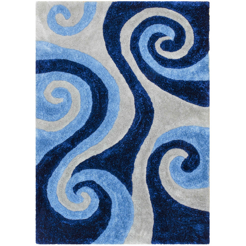 Tapis modernes fabriqués à la main 5 pi x 7 pi Handcraft Rugs 3-D-805, Rectangle 5 pi x 7 pi