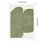 «Rooney Green Paper Cut Modern» par le Studio MIUUS, reproduction d'art encadrée en bois-1591006646-1591006645