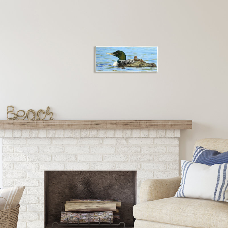 «Mallard & Duckling In Water On MDF» par David Graham, reproduction
