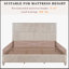 Base de lit plateforme haute en bois massif-309065486-309065475