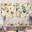 Gemmill - Ensemble de 2 collages floraux carrés-101857599-101857605