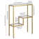 Lovett 22'' Glass Top Console Table