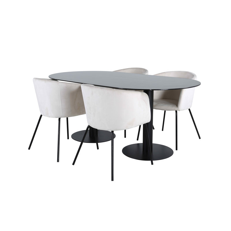 Pillan 4 - Person Dining Set, Beige