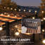 Pergola en aluminium avec auvent