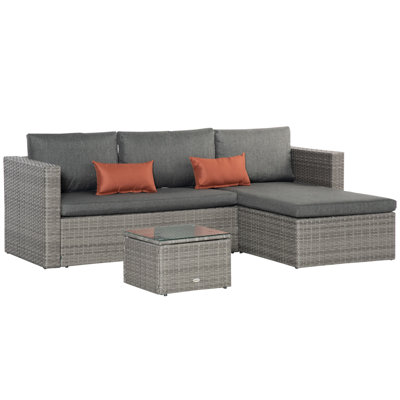 Flessel Rattan Sofa Set