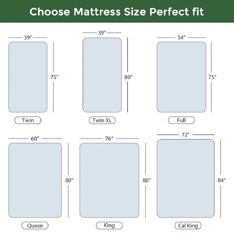 Matelas en mousse viscoélastique gélifiée Fairbury, Très grand simple, 8"