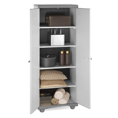 Scik Basic - Pvc Modular Cabinet 2 Doors With Shelves And Cupboard