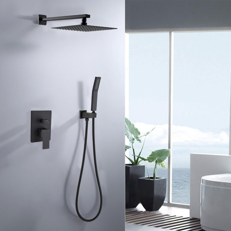 All-In-One Kit with Rough in-Valve, Matte Black