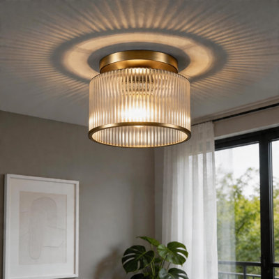 Drum Semi Flush Mount Ceiling Lighting Fixture