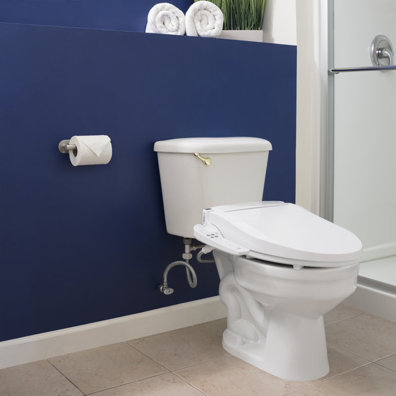 Swash Select BL67 Sidearm Bidet Seat, White, Round