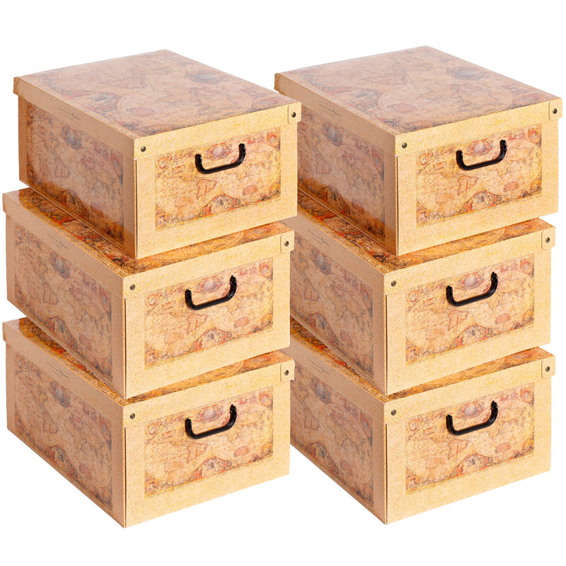 Storage Box: 6pk Large - Map