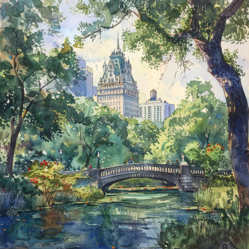 Castle - 32"x32" art on canvas