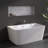 Tidal 59'' Wall-Mount Tub Acrylic Soaking Bathtub