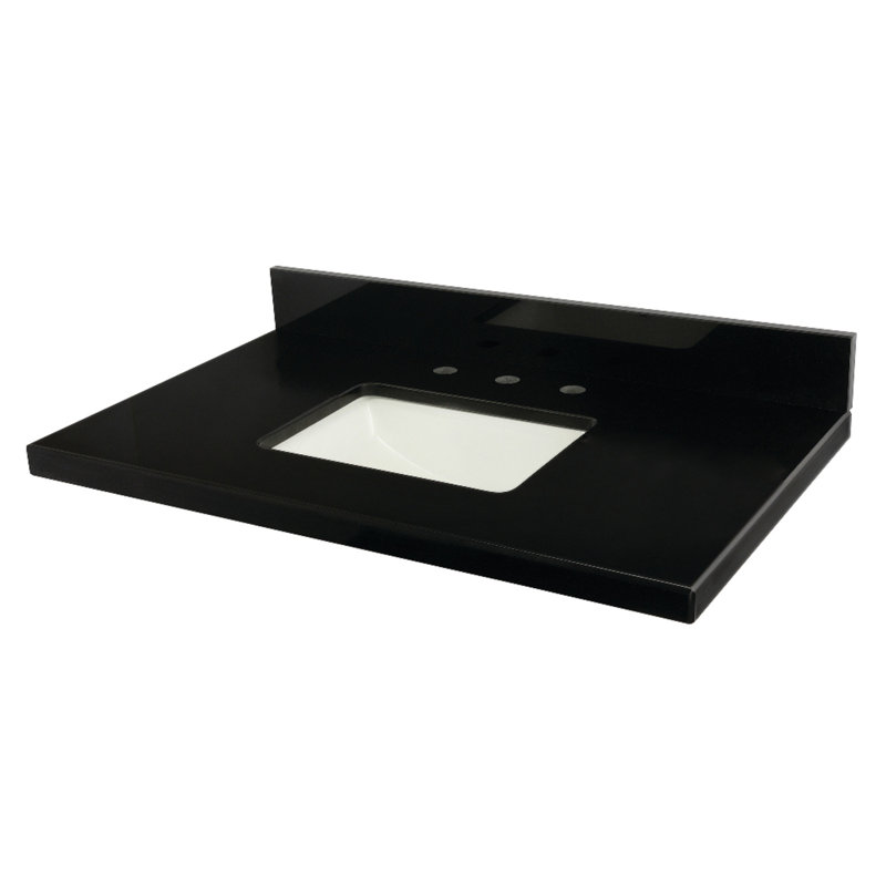 Lavabo de salle de bain rectangulaire en marbre 22 po Kingston
