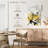 Harnek Outlined Floral I Yellow Version