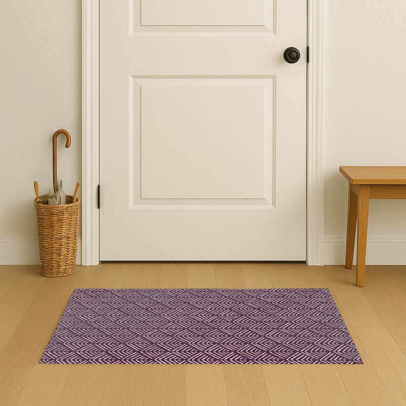 Paillasson Tribal Dreamer, Aubergine, L 48 po x L 72 po