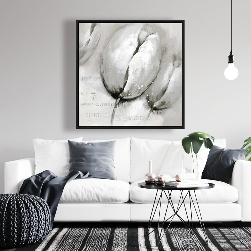 "Tulipes contemporaines" sur toile