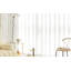 Rideaux semi-transparents avec œillets White Crown - Habillage de fenêtre pour chambre à coucher / salon