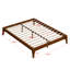 Base de lit plateforme en bois avec support en lattes de bois-1859616153