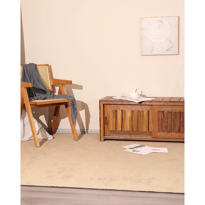 Banc de rangement à chaussures en bois massif rustique fabriqué à la main