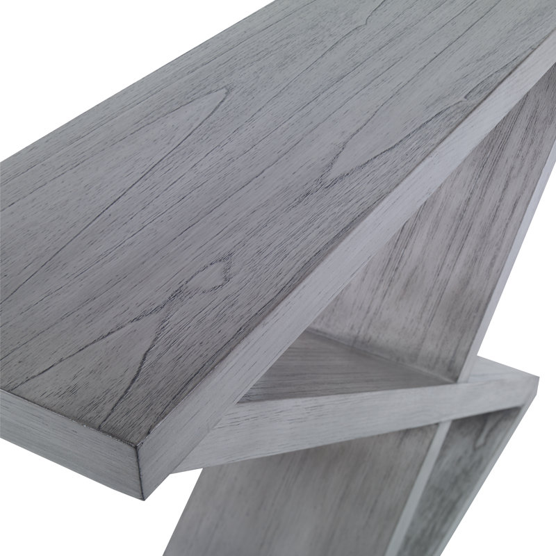 Salone 56'' W Solid Wood Console Table, Light Gray