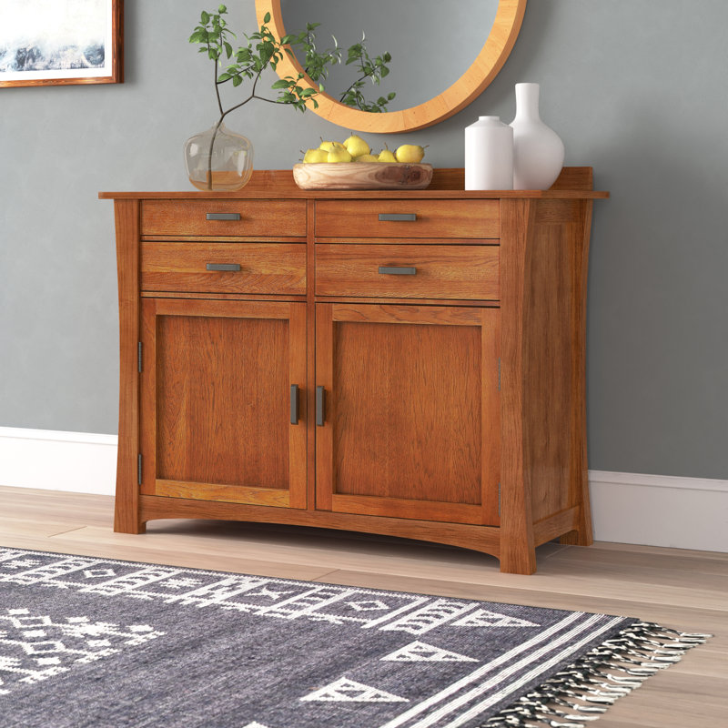 Alyaan 4-drawer Solid Wood Sideboard