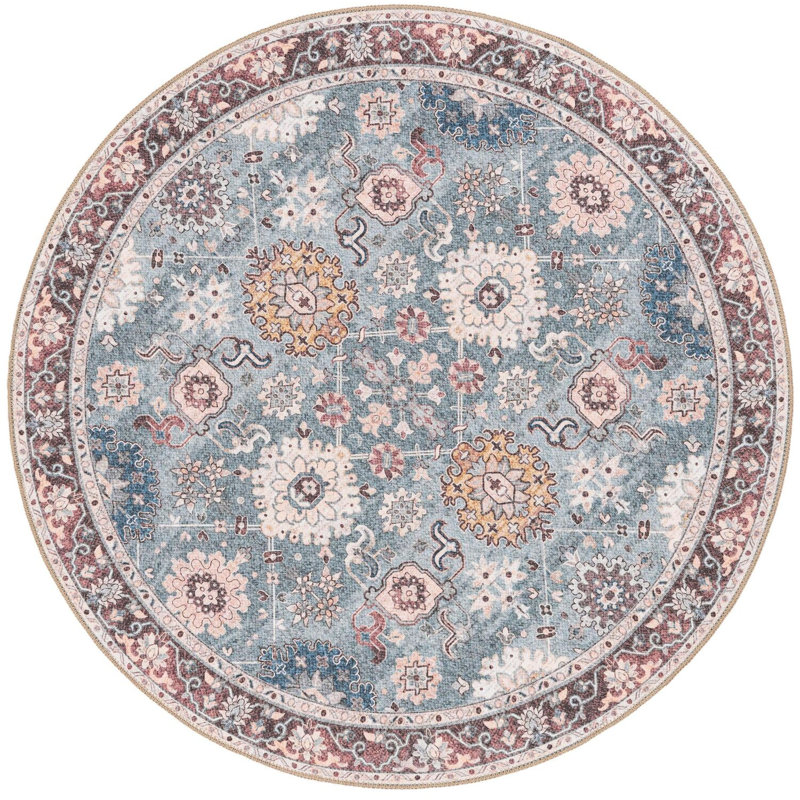 Tapis vert Aucun, Rond 5 pi 1 po