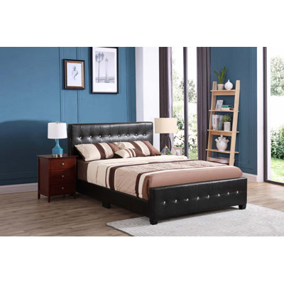Stylish Transitional Black King Bed(Only Bed)