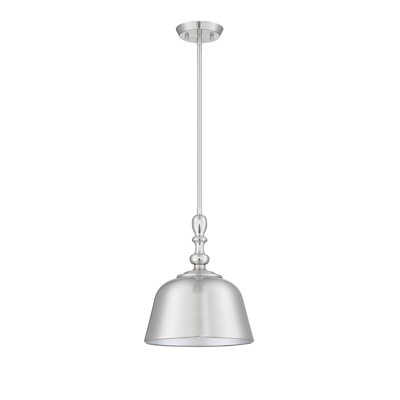 Luminaire suspendu en forme de dôme à intensité variable 1 lumière Hempstead 