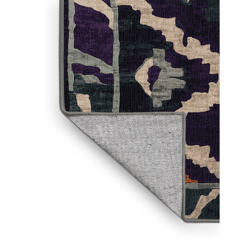 Tapis mauve lavable à la machine, Rectangle 2 pi x 3 pi