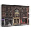Livres et bistro et bouchers, version 5 couleurs, version rétro, architecture rétro, art mural de la ville-7695844
