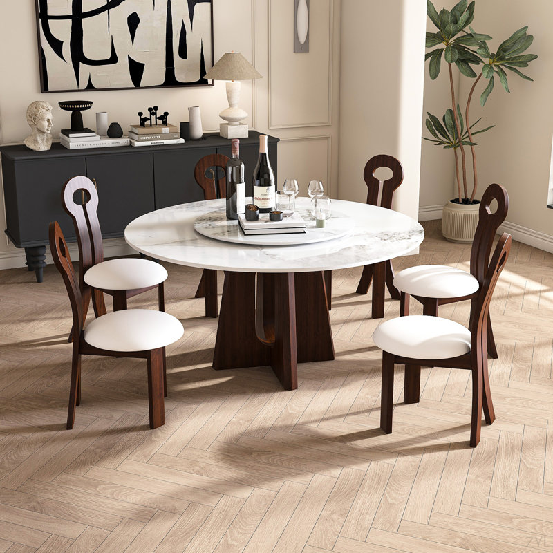 Table de salle à manger Modern Modern, 7 pièces : table, 6 chaises