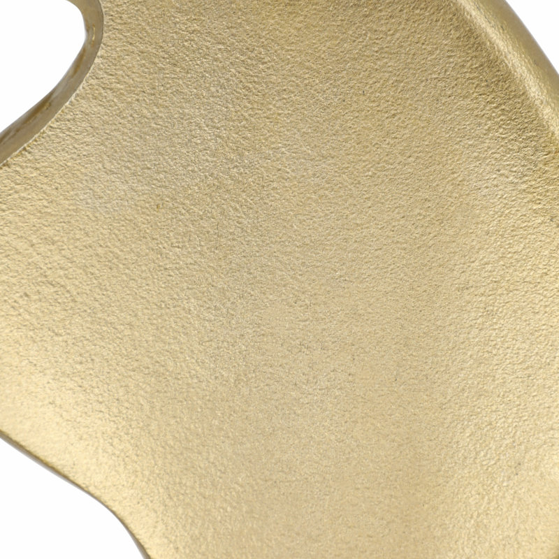 Mercer41 17" Adair Champagne Metal Vase, 14" H x 11" W x  2" D