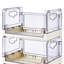 Chariot de rangement roulant à 4 niveaux avec bacs pliables amovibles, tour de rangement modulaire en plastique avec roues verrouillables pour la salle de bain, la salle de lavage, la chambre à coucher, la cuisine, le placard et le bureau-742595739