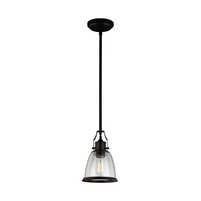 Midhurst 1 - Light Single Pendant, Oil Rubbed Bronze, 11.75" H x 7.5" W x 7.5" D
