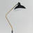 Swoop 69 in. Modern LED Adjustable Floor Lamp with Black Metal Bowl Shade and Gold Accent, Bulb Included