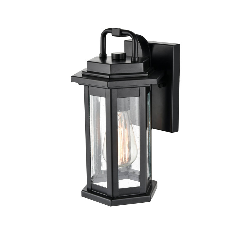 Bickford Wall Light, Black, 12" H x 7" W x 7" D