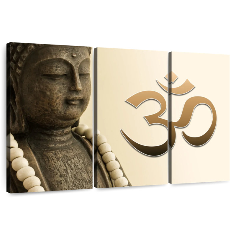Adella Buddha Om Sign, 48" H x 74" W