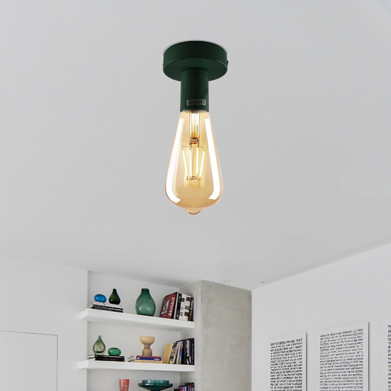 Semi Flush Mount, Green