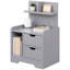 Solid Wood Square Accent Cabinet-2089671245