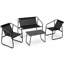 Ensemble bistro pour l'extérieur avec coussins 17,7 po L Garl Square-48783156