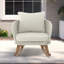 Pillow Back Woven Arm Accent Rocking Chair With Solid Wood Legs-1910837277-1910837278