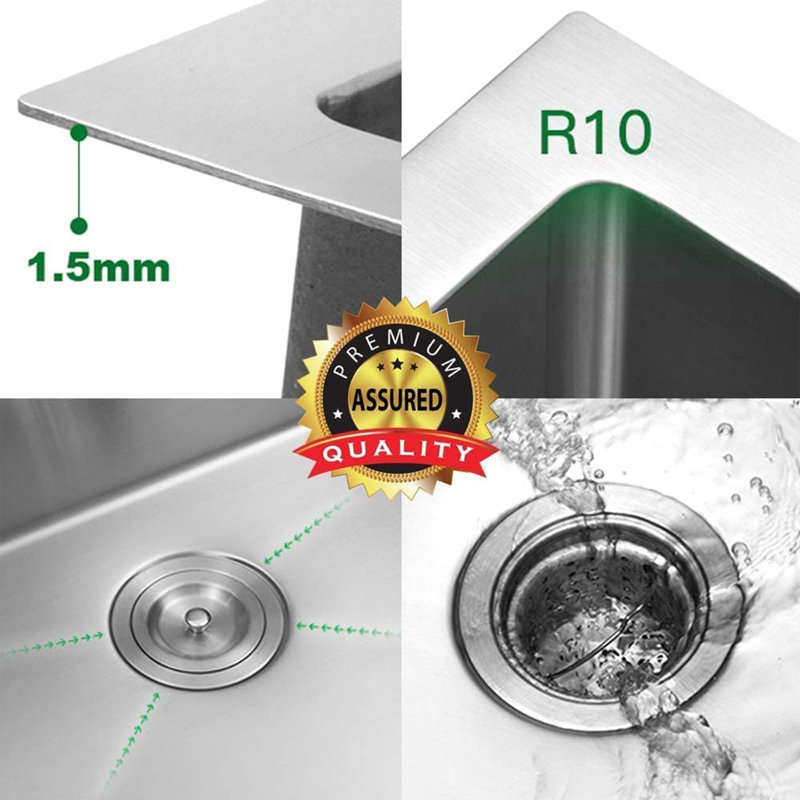 30'' L Single Bowl Stainless Steel Kitchen Sink