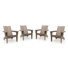 Aulika Outdoor HDPE Modern Adirondack Chairs