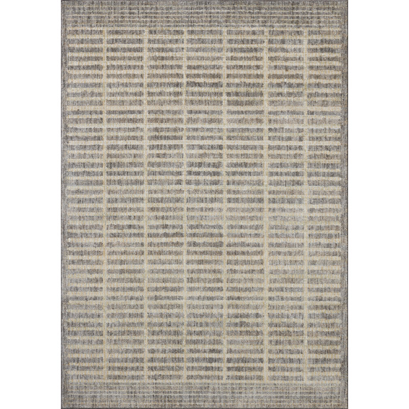 Tapis fumée / naturel Loloi Tibo, 9'3" x 9'3" Square