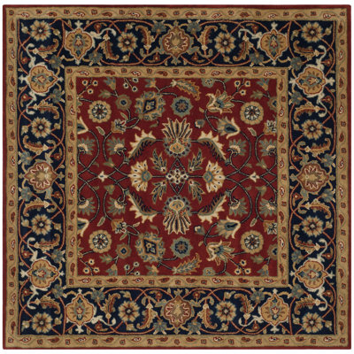Badham Hand Tufted Wool Floral Rug