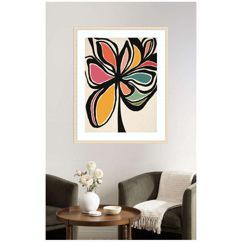 «Midnight Floral 2» par Alicia Bock, impression murale encadrée