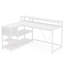 Bureau en L avec poste d'ordinateur réversible - Espace de travail à double configuration pour la maison / le bureau, conception durable et peu encombrante-737535414-737535415