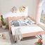 Lit de jour avec couchette, port USB et adorable tissu en forme de vague-1790448166