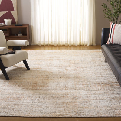Tapis en rouille clair tissé à la main Bedford
